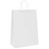 vidaXL Papieren zakken 50 st met hengsels 32x17x44 cm wit