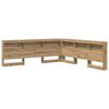 vidaXL Opberghoofdbord Artisan Eiken Bewerkt hout