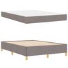 vidaXL Bedframe met matras Taupe 160 x 200 cm Stof