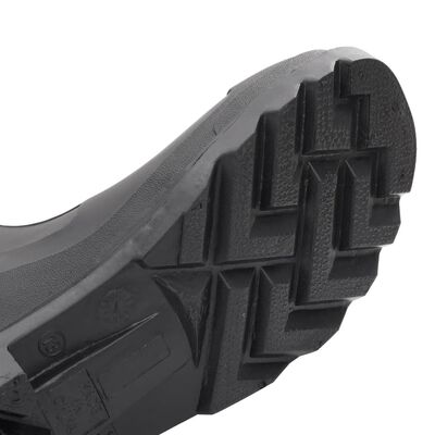 vidaXL Regenlaarzen met verwijderbare sokken maat 44 PVC zwart