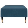 vidaXL Voetenbank 77x55x31 cm fluweel blauw