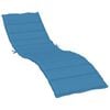 vidaXL Ligbedkussen 200x60x4 cm stof gem&ecirc;leerd blauw