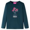 Kindershirt met lange mouwen 116 donkergroen