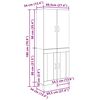 vidaXL Highboard Artisan Eiken 69,5 x 34 x 180 cm Bewerkt hout