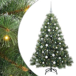 vidaXL Kunstkerstboom met 150 LED met standaard Groen 150 cm PE en PVC