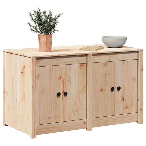 vidaXL Keukenkast Bruin Eiken 106 x 55 x 64 cm Massief grenenhout