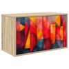vidaXL Wandgemonteerd tv-meubel HEESCH 69 x 33 x 40 cm Sonoma Eiken