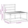 vidaXL Buiten bankenset 2 pcs Naturel 182,5 x 63 x 73 cm