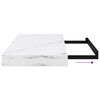 vidaXL Wandplank 2 pcs Wit Marmer 50 x 23,5 x 4 cm Bewerkt hout