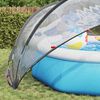 vidaXL Pooldome Doorzichtig 472 x 460 x 229 cm PVC