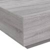 vidaXL Salontafel 80x80x31 cm bewerkt hout grijs sonoma eikenkleurig