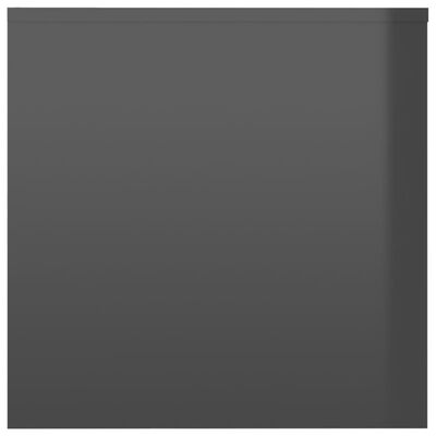vidaXL 3-delige Tafeltjesset spaanplaat hoogglans grijs