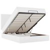 vidaXL Ottoman bed met matras 140x200cm kunstleer wit
