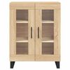 vidaXL Dressoir 69,5x34x90 cm bewerkt hout sonoma eikenkleurig