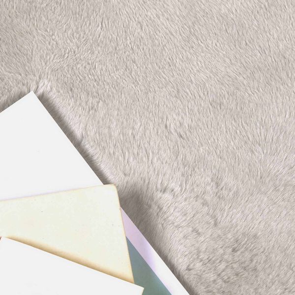 vidaXL Nep Konijnenbont Tapijt Olite Beige 80 x 120 cm Polyester