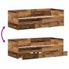 vidaXL Dagbedframe met lades Oud hout 90 x 200 cm Bewerkt hout