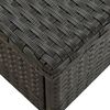vidaXL Theetafel 50x50x47 cm poly rattan zwart