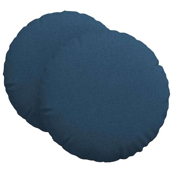 vidaXL Zitkussens 2 pcs Blauw &Oslash;80 x 29 cm Stof