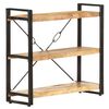 vidaXL Boekenkast met 3 schappen 90x30x80 cm massief mangohout