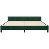 vidaXL Bedframe zonder matras 180x200 cm fluweel donkergroen