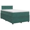 vidaXL Boxspringbed met matras Donkergroen 120 x 200 cm Fluweel