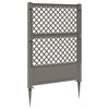vidaXL Trellis met Spike Grijs 99 x 6 x 165 cm PP