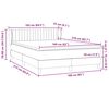 vidaXL Boxspring met matras fluweel roze 160x210 cm