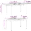vidaXL Uittrektafel 2 pcs Antraciet 210 x 90 x 73 cm Staal