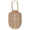 H&S Collection Hanglantaarn 24x31 cm rattan beige