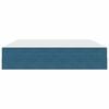 vidaXL Opbergbed met matras Donkerblauw 200 x 200 cm Fluweel