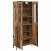 vidaXL Highboard Oud Hout 69,5 x 34 x 180 cm Bewerkt hout
