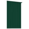 vidaXL Haardhoutschuur 330x84x152 cm gegalvaniseerd staal groen