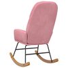 vidaXL Schommelstoel fluweel roze