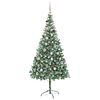 vidaXL Kunstkerstboom met 300 LED Groen 210 cm PVC en Staal