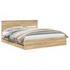 vidaXL Bedframe met lade Sonoma Eiken 200 x 200 cm Ingenieurshout