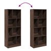 vidaXL Boekenkast 57x28,5x141 cm bewerkt hout bruin eikenkleurig