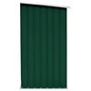 vidaXL Haardhoutschuur 163x83x154 cm gegalvaniseerd staal groen