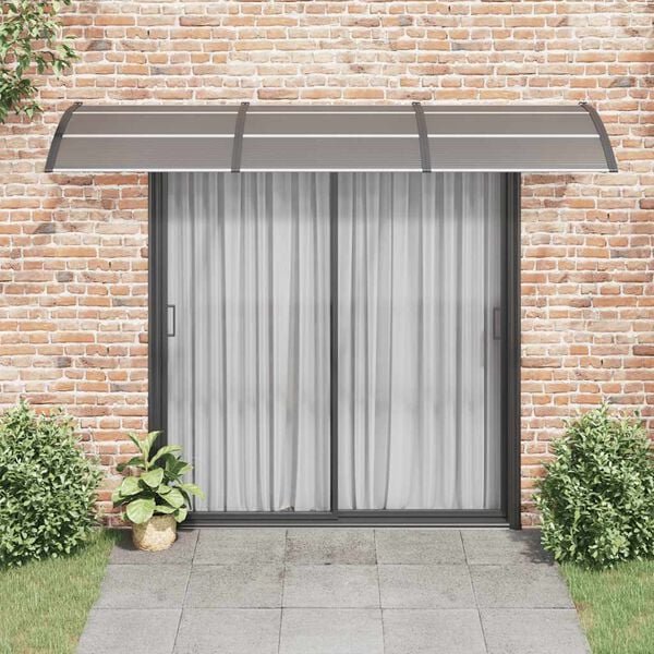vidaXL Deurluifel 300x100 cm polycarbonaat zwart