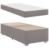 vidaXL Bedframe met matras Taupe 90 x 200 cm Stof