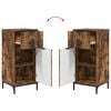 vidaXL Badkamermeubelset 2 pcs Gerookt eiken Geperst Hout en Metaal