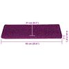 vidaXL Trapmatten 30 st 65x21x4 cm Roze Rechthoekige Rand