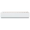 vidaXL Bedframe met LED-verlichting bewerkt hout wit 90x190 cm