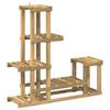 vidaXL Plantenstandaard Wit 93,5 x 25 x 91,5 cm Massief Acaciahout