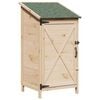 vidaXL Tuinschuur Naturel 59,5 x 56 x 113,5 cm Massief Vurenhout