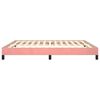 vidaXL Bedframe fluweel roze 160x200 cm