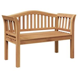 vidaXL Bank Bruin 120 x 53,5 x 85 cm Massief teakhout