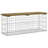 vidaXL Tuinbank schanskorfontwerp 103x31,5x42 cm ge&iuml;mpregneerd hout