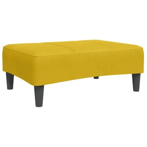 vidaXL Voetenbank 77x55x31 cm fluweel geel