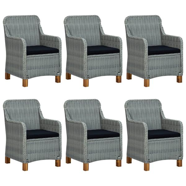 vidaXL 9-delige Tuinset lichtgrijs