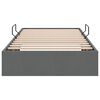 vidaXL Opslag bed met matras met opslag Donkergrijs 90 x 190 cm Stof